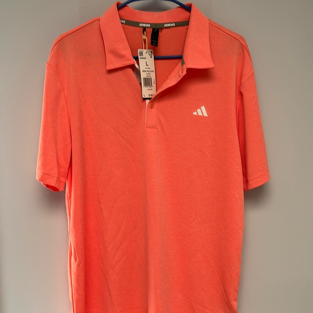 Adidas Men’s Golf Polo. Large. Orange.